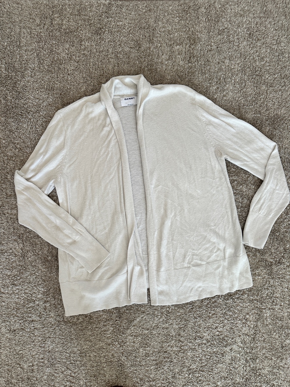 Old Navy Light Cream Knit Cardigan